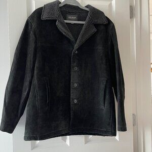 Black Reunion Menswear suede jacket size L